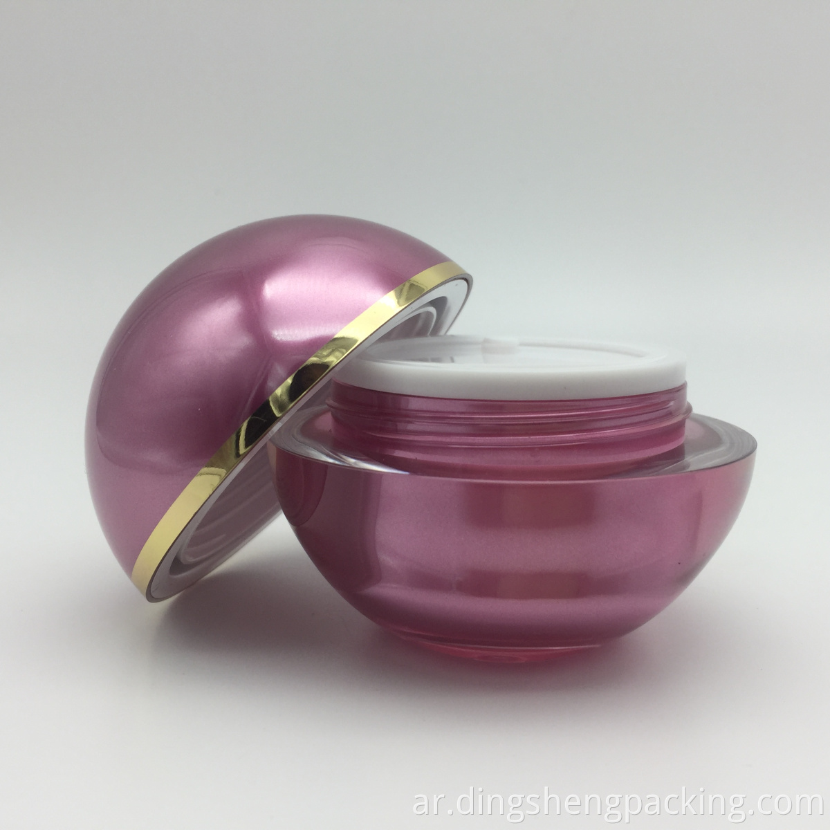 15g 30g 50g 100g Empty Personal Care Red Round Ball Shape Plastic Acrylic Cream Jar